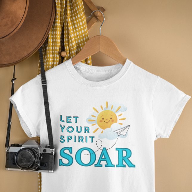 Deixe Seu Espírito Voar Camiseta SLIM FIT (Criador carregado)