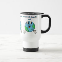 Deixe seu sorriso mudar a Caneca de viagem do mund