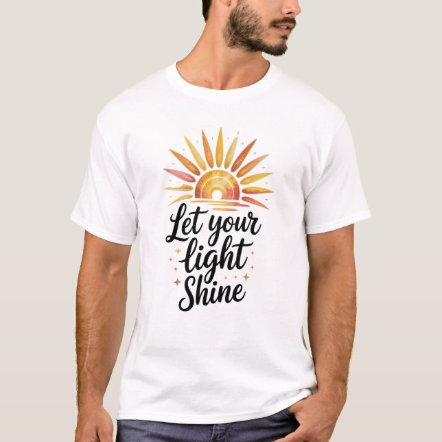 Deixe Sua Camisa De Fé Luminosa. (Frente)