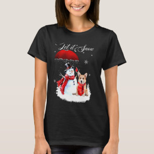Deixem-No Neve Xmas Camiseta Custa Chihuahua E Nev