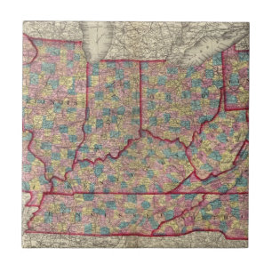 Delaware, Illinois, Indiana, e Iowa