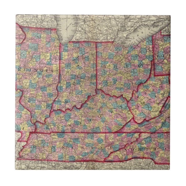 Delaware, Illinois, Indiana, e Iowa (Frente)