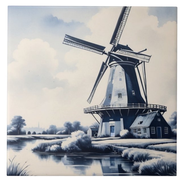 Delft Blue and White Windmill — neerlandês tradici (Frente)