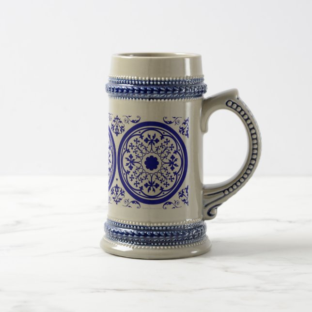 Delft Inspirou Caneca de cerveja de Arte (Direita)