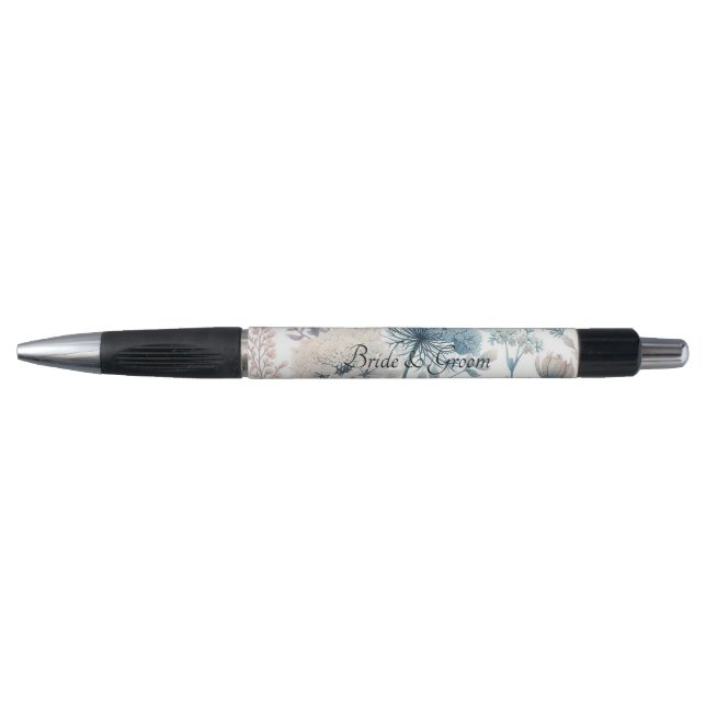 Delicada Caneta Casamento com Lace Queen Anne (Frente)