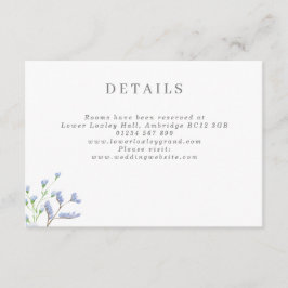 Delicado Cartão de Enclosure de Casamento Azul Fra