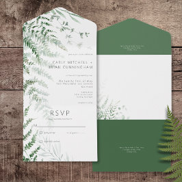 Delicado Elegante Greenery Ferns Não Janta