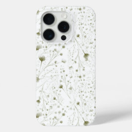 Delicar capas de iphone Floral Verde com Botão Sua