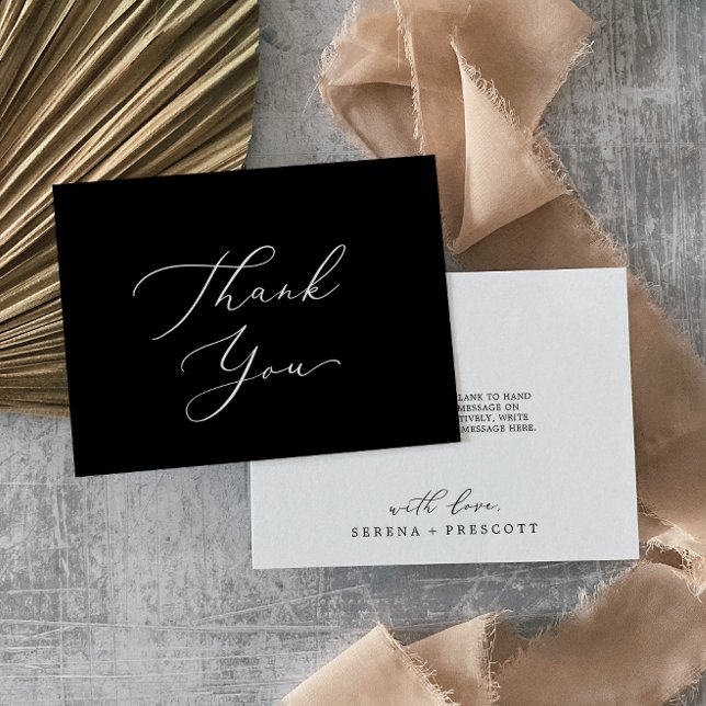 Delicar Cartões de agradecimentos de Caligrafia Pr (Criador carregado)