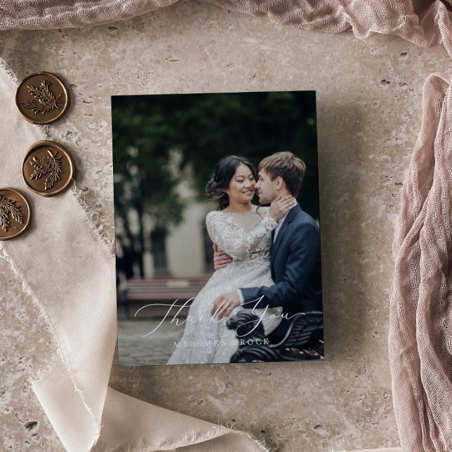 Delicar Cartões de agradecimentos de Modelo de Fot (Criador carregado)