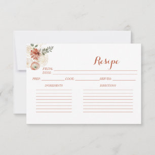 Delicar cartões de receita cor-de-rosa-burgundy