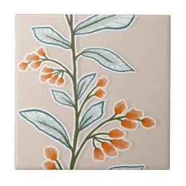 Delicar Reverso Botânico L7 Grandes Plantas Laranj