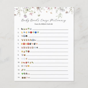 Delicar Roxo de Flor Selvagem Livros de Bebê Emoji