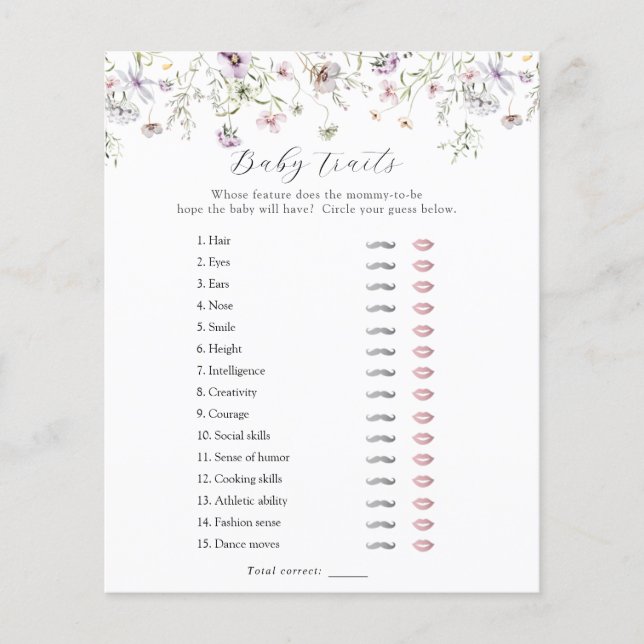 Delicar Traços de Chá Roxos De Flor Selvagem (Frente)