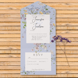Delicate Boho Wildflower Periwinkle Sem Janto