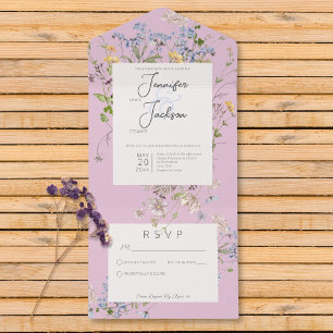 Delicate Boho Wildflower Rosa Sem Janto