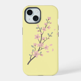 Delicate Cherry Blossom Branch Illustration