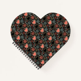 Delícia com Blooms Escuros: Padrão Invisível Flora