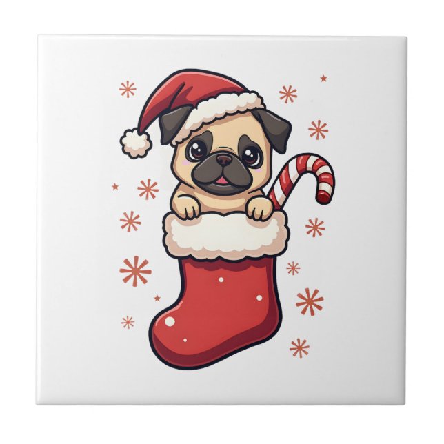 Delícia de Pug do Papai Noel (Frente)