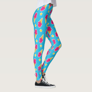 Delícia na Calçada: Leggings de Sorvete & Estrelas