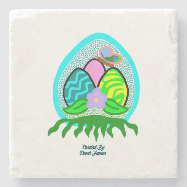 Deliciosa Porta copos de Pedra do Mármaco de Ovos  (Frente)