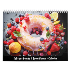 Deliciosos Donuts & Sabores Doces Calendário 2026