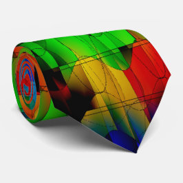 Delirium legal e colorido gravata de abstrato-arte