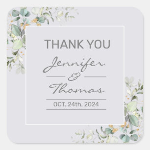 Delphinium Color & Green deixa adesivo quadrado