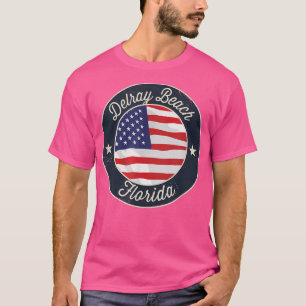 Delray Beach - Camiseta Souvenir Patriótica da Fló