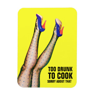 Demasiado bêbedo para cozinhar o ímã de Flexi