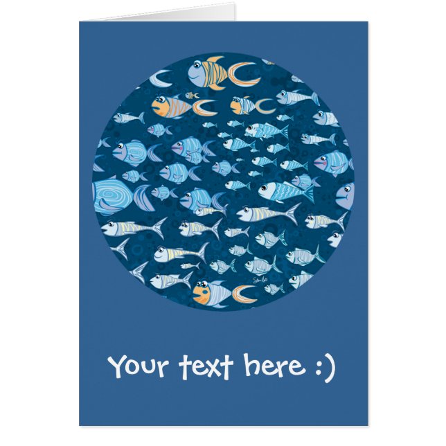 Demasiado cartão dos peixes (Frente)