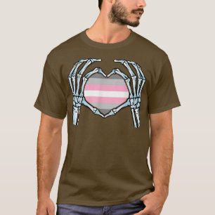 Demigirl - Esqueleto de Gay - Camiseta T de Gênero
