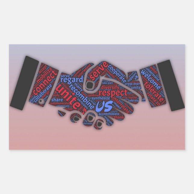 Democrata Político de Unidade e Adesivo Republican (Frente)