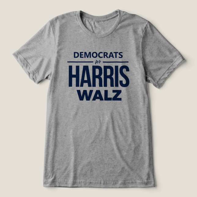 Democratas para Harris Walz (Design frontal)
