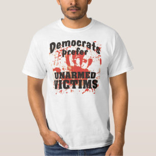 Democratas preferem a camisa sangrenta das vítima