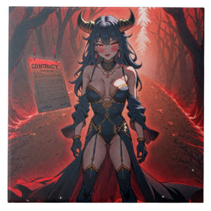 Demonessa com Contato em Encruzilhada, Anime Demon