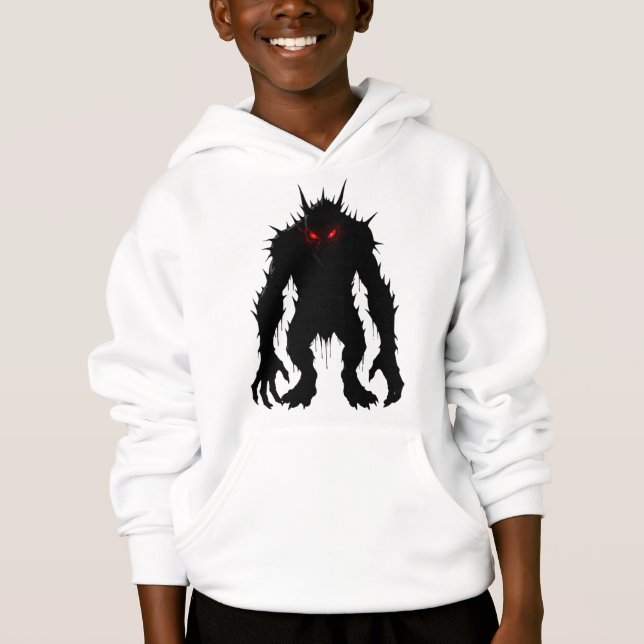 Demônio das Sombras Monstro Olhos Vermelhos Terror (Frente)