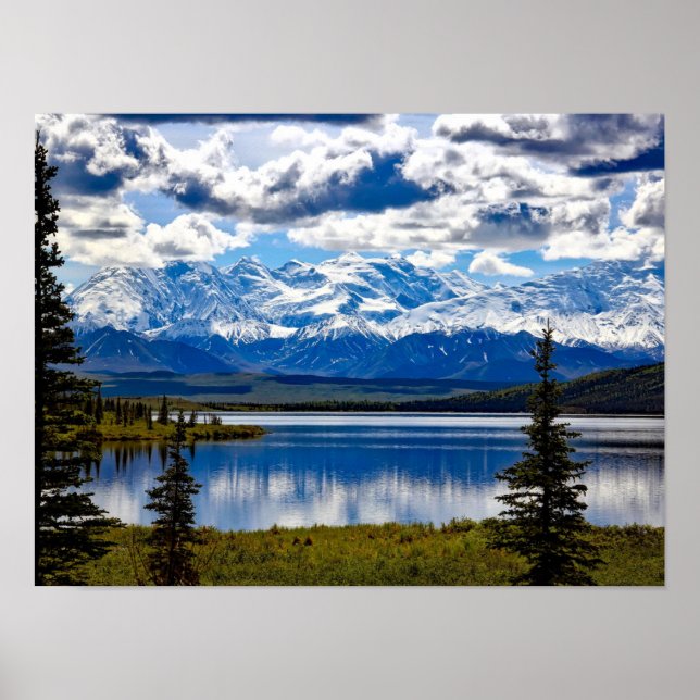 DENALI PARK ALASKA LANDSCAPE POSTER (Frente)
