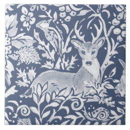 Denim Blue MURAL Woodland Animal Veer Superior Esq