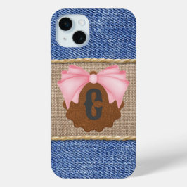 Denim e couro personalizados com Arco rosa