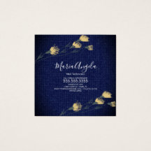 Denim e Flores Selvagens Salão Azul Amarelo