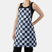 Denim rinse checkerboard pattern
