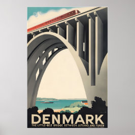 Denmark Art Jutland Print Funen Travel Poster 