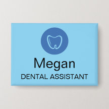 Dental Assistant Modern Name Tag Professional 