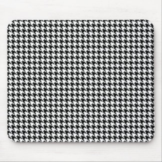 Dente de cães preto e branco Mousepad