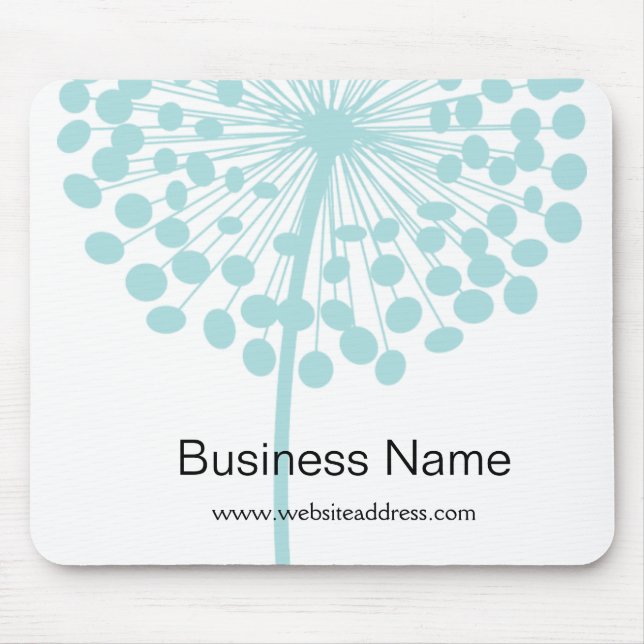 Dente-de-leão azul Mousepad customizável (Frente)