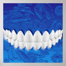 Dentes Brancas Perfeitas Poster de Dentista Ortodo