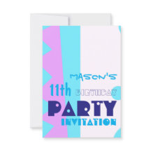 Dentes do Convite à Festa de aniversário de 11 Mon