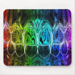 Dentista colorido fulgor Mousepad da mordida dos
