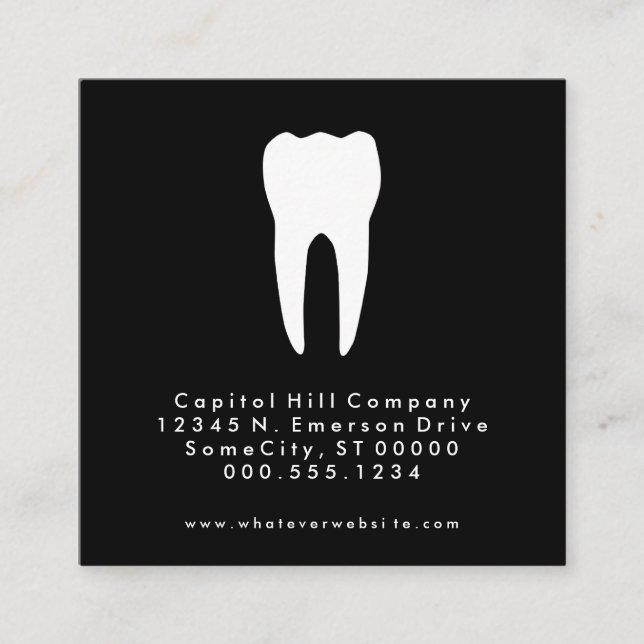 dentista de referência quadrado (Frente)